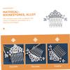 AUTSUPPL Bride Rhinestone Hair Comb Elegant Hair Accessories for Wedding Parties and Everyday Wear Material Shiny Finish for Charm and Compliments view 4