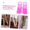 BELLIFFY Foot Massage Bath Shoes Durable High-top Foot Soak Shoes for Relaxation and Blood Circulation Sauna and Outdoor Use Fits up to Rose Red view 2