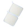 BELLIFFY 2pcs Exfoliating Bath Cloth Quick Dry Nylon Face Wash Towels Dual-Sided Scrub Cloth for Smooth Skin for Daily Home Use Beige view 1