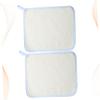 BELLIFFY 2pcs Exfoliating Bath Cloth Quick Dry Nylon Face Wash Towels Dual-Sided Scrub Cloth for Smooth Skin for Daily Home Use Beige view 3