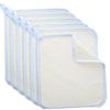 BELLIFFY 2pcs Exfoliating Bath Cloth Quick Dry Nylon Face Wash Towels Dual-Sided Scrub Cloth for Smooth Skin for Daily Home Use Beige view 4