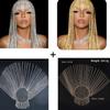 2PCS Long Rhinestone Headpiece Cap 1920s Tassel Crystal Flapper Head Chain Gatsby Belly Dance Hair Accessories for Wome view 1