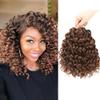 Gogo Curl Crochet Hair 8 Inch 6 Packs Short Curly Crochet Hair for Black Women Beach Curl Water Wave Curly Crochet Braids Hair, Deep Wave Synthetic Braiding Hair Extensions (8 inch 30) view 1