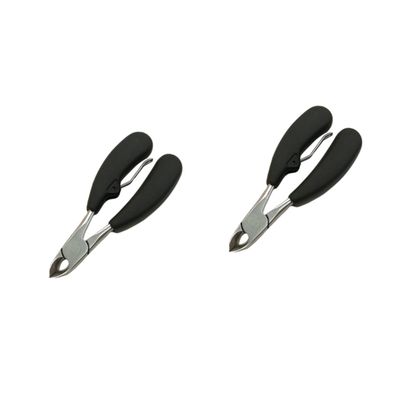 Mikinona 2pcs Stainless Steel Toenail Clippers Curved Blades Nail Cutters for Men Women Ingrown Toenail Tool