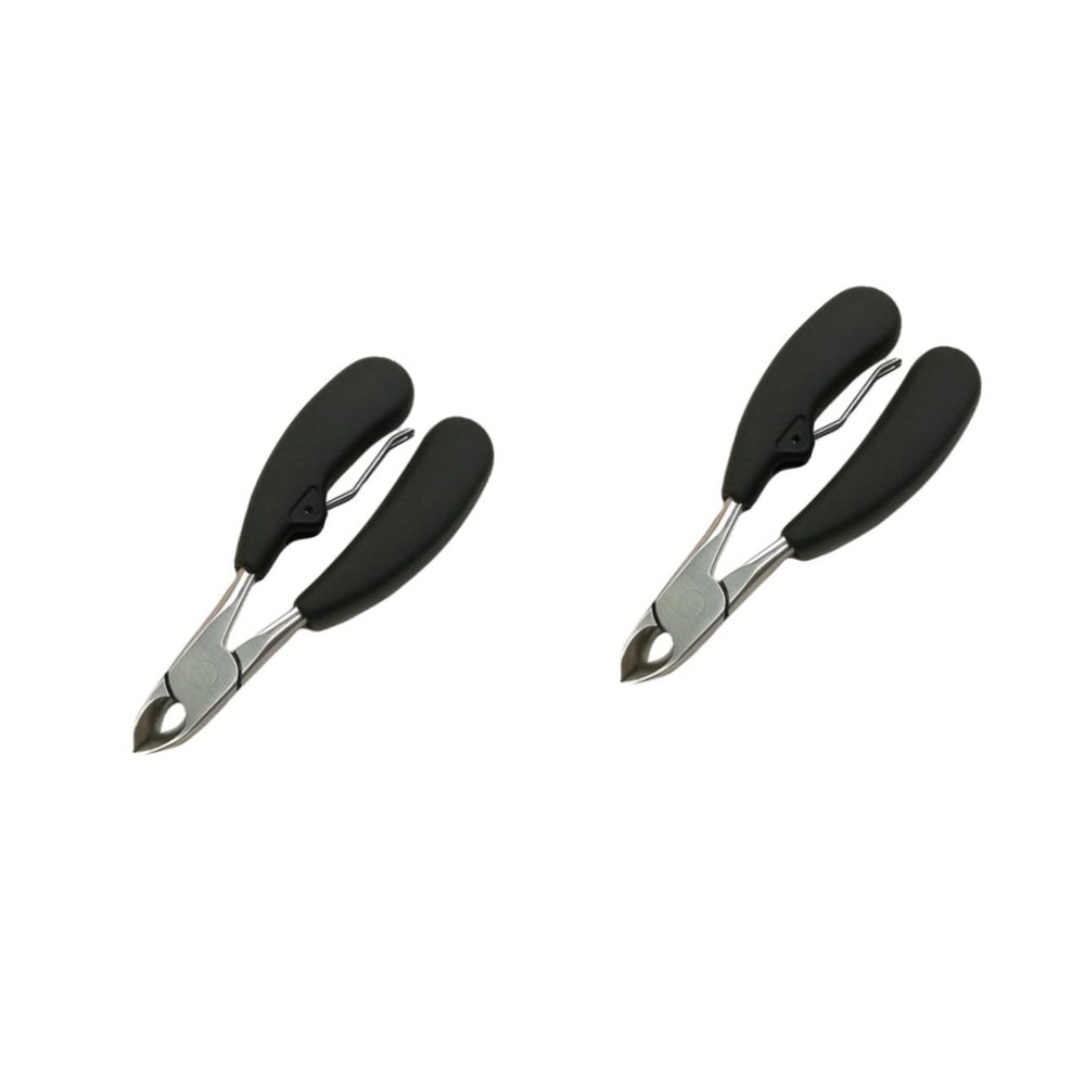 Mikinona 2pcs Stainless Steel Toenail Clippers Curved Blades Nail Cutters for Men Women Ingrown Toenail Tool
