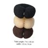 WOONEKY 6pcs Hair Bun Shaper for Women Use Hair Durable Nylon Material Buckle Design for Daily Hairstyles Black view 2