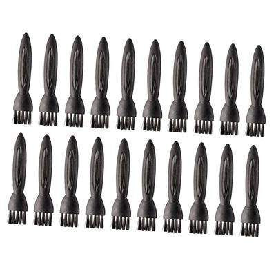 MUSISALY 100pcs Razor Cleaning Brush Small Brush for Electric Shaver and Grooming Kit Nonslip Handle for Comfortable to Hold and Hard Reach Areas for Travel and Barber Use