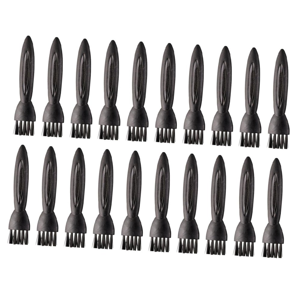 MUSISALY 100pcs Razor Cleaning Brush Small Brush for Electric Shaver and Grooming Kit Nonslip Handle for Comfortable to Hold and Hard Reach Areas for Travel and Barber Use