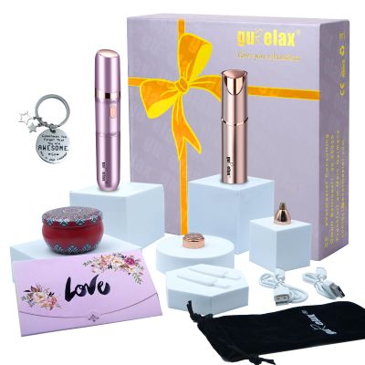 Facial Hair Remover for Women&Electric Beauty Epilator, Hair Removal Device Gift Set, Portable Epilation System, Painless Shaver for Face Chin Lip Body