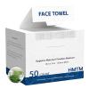 Face Towels 10x12 Inch, 50 Count Extra Thick & Soft Disposable Towels for Makeup Removal & Cleansing, Biodegradable Towels for Sensitive Skin, Travel-Friendly Facial Towelettes view 1