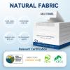 Face Towels 10x12 Inch, 50 Count Extra Thick & Soft Disposable Towels for Makeup Removal & Cleansing, Biodegradable Towels for Sensitive Skin, Travel-Friendly Facial Towelettes view 3