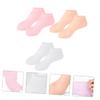 LALADEFIEE 3pairs Compression Socks for Women White Moisturizing Foot Socks for Plantar Fasciitis Relief view 4