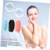 Baluue 3pcs Silicone Body Scrubbers Dual-Sided Bath Exfoliating Brushes for Gentle Skin Cleansing Shower for Skin Types Portable and Reusable view 3