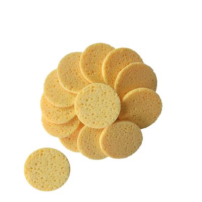 FOYTOKI Skin-friendly Compressed Cellulose Makeup Sponges 20pcs Set Round Pads Face Cleaning Puff Makeup Pads