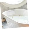 VINTORKY 1pc Bath Pillow for Bathtub Soft Pu Foam Cushion for Head Neck Shoulder Support Suction Cups for Relaxing Spa Experience White view 3