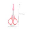 Gogogmee 3pcs Stainless Tools Curved Eyelash Scissors Straight Facial Hair Scissors Portable Grooming Kit for Home Salon view 2