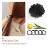 GLSTOY 100pcs Seamless Black Hair Ties for Boy Girl Girls Stretchable Elastic Hair Bands Accessories for Everyday Use and Special Occasions view 3