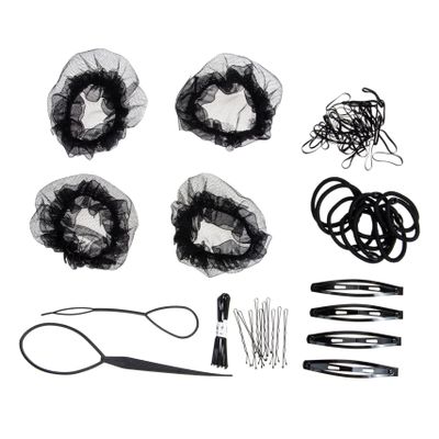 AUTSUPPL 1set Invisible Elastic Hair Nets for Women of Black Mesh Hair Accessories for Dance and Updo Styles Comfortable and Practical Bun Holders Lightweight and Versatile Design