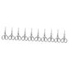 NOLITOY 10pcs Stainless Steel Eyebrow Scissors for Men Precision Trimming Tools for Eyebrows and Beards Small Grooming Scissors Comfortable Handles view 1