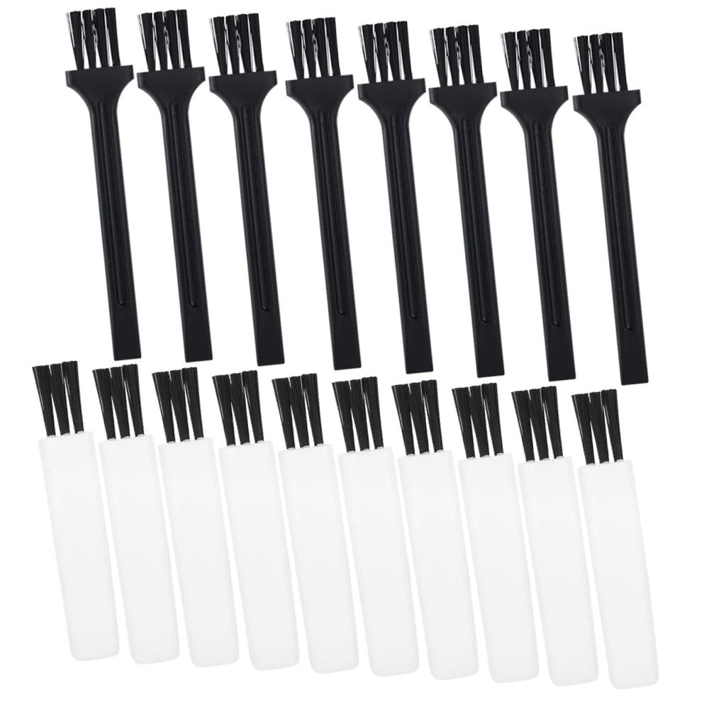 Gogogmee 30pcs Multipurpose Plastic Brush for Beard Razor Cleaning Electric Shaver and Keyboard Dust Removal Compact Design for Easy Use