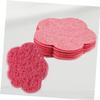 Baluue 60pcs Facial Cleansing Sponges Compressed Makeup Removing Face Pads Exfoliating Pads for Face Blossom Shape Makeup Sponge for Travel view 3