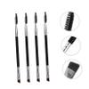 FOYTOKI 6pcs Eye Brow Brush Eyelash Brush Makeup Tools for Boys and Girls Adults Double Ended Brow Makeup Tools for Eyes view 4