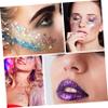 WOONEKY Pack Luminous Sequins Glitter Highlighters Neon Body Glitter for Halloween Festival Makeup Palette view 4