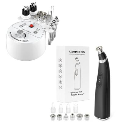 UNOISETION 3 in 1 Microdermabrasion Machine and Portable Microdermabrasion Machine