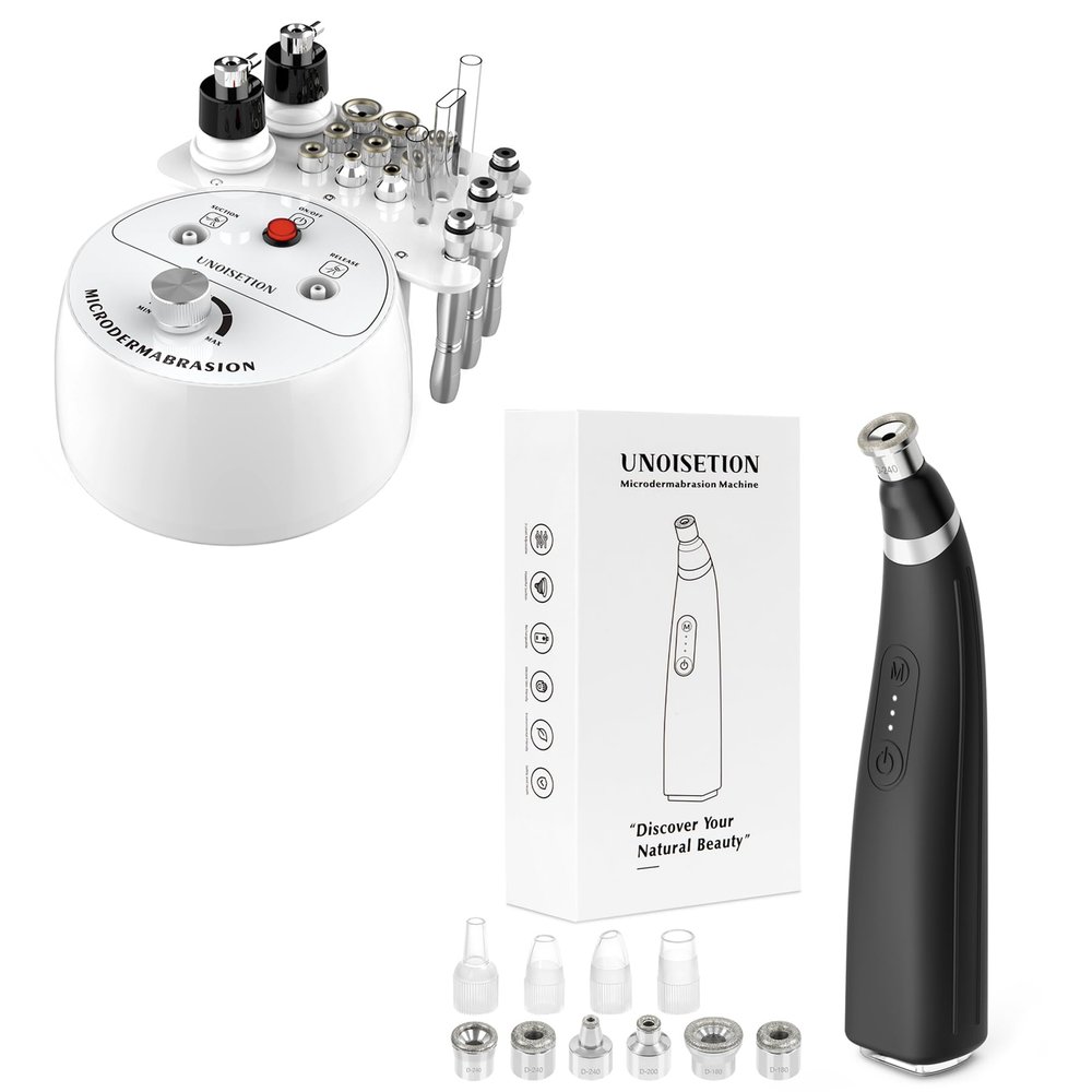 UNOISETION 3 in 1 Microdermabrasion Machine and Portable Microdermabrasion Machine