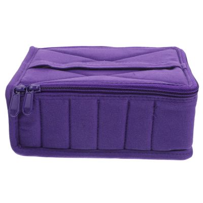 MERRYHAPY Essential Oils Holder 30-grid Cosmetic Organizer Bag Essential Oil Storage Bottle Case for Travel Random Color