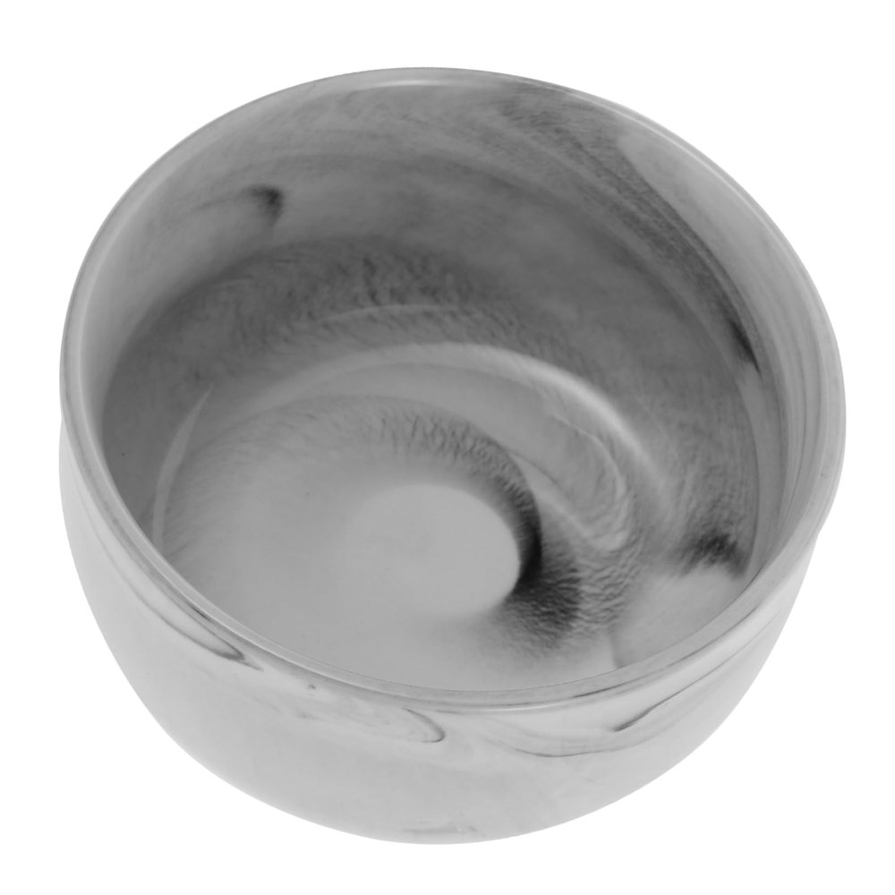 Beatifufu Men Shaving Bowl Durable Marble Design Foaming Container Compact for Travel and Home Use Elegant and Smooth Surface for Comfortable Lathering