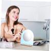 FOYTOKI Gold Makeup Mirror Led Lighted Makeup Vanity Mirror Magnification Irregular Shaped Tabletop Mirror for Girls view 3