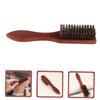 Beatifufu Retro Barber Oil Head Brush for Men Ergonomic Bristle Beard and Hair Styling Tool Essential Shaved Hair Cleaning Brush for Barbers and Home Use view 2