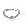 PLAFOPE Elegant Rhinestone Headband for Women Elastic Headchain Jewel Headwear Hair Accessory for Parties view 2