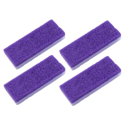 MUSISALY 4pcs Pumice Stone Foot Care Exfoliator for Pedicure Remover and Skin Softener Lightweight Ergonomic Design for Home and Travel Use