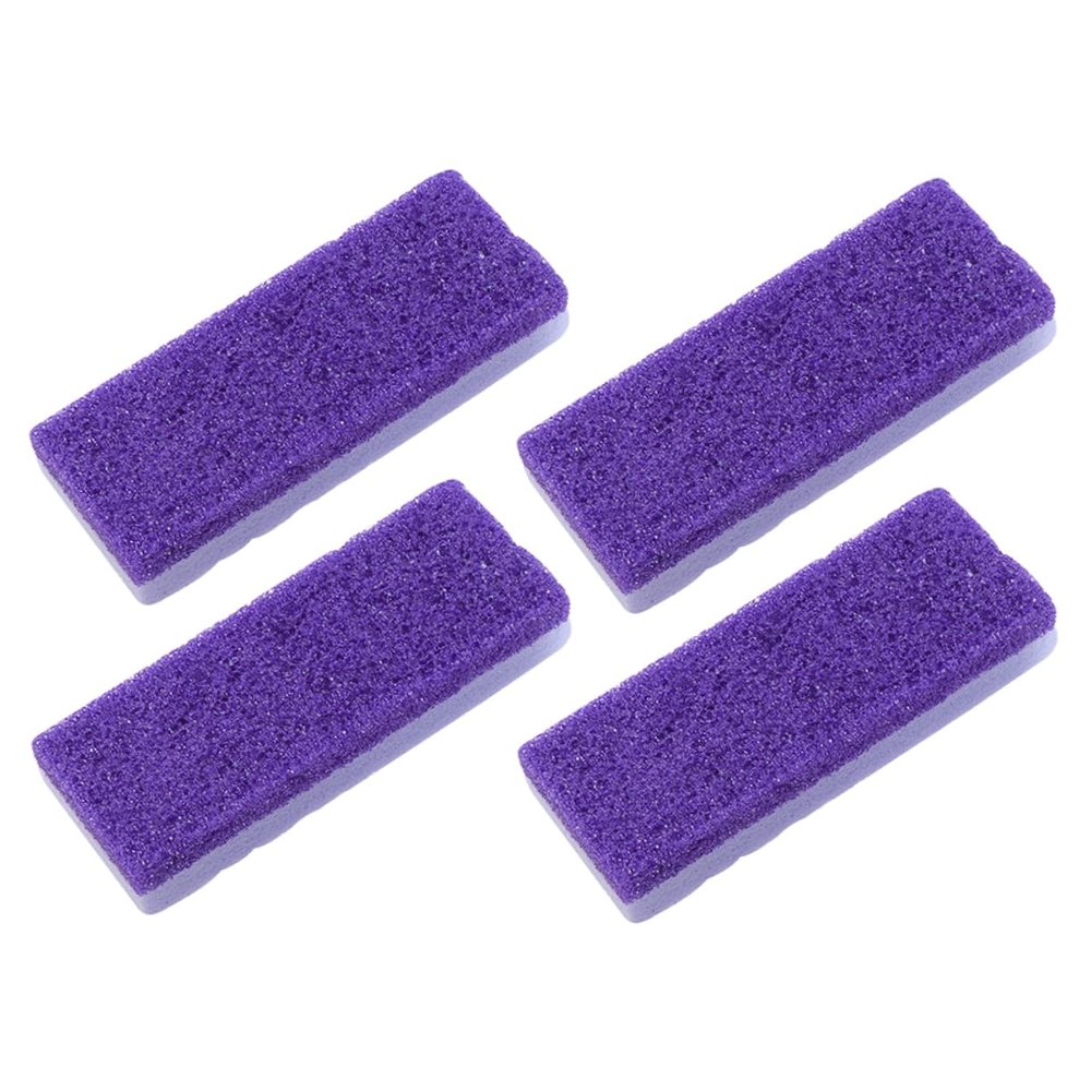 MUSISALY 4pcs Pumice Stone Foot Care Exfoliator for Pedicure Remover and Skin Softener Lightweight Ergonomic Design for Home and Travel Use