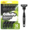 Gillette Mach3 Sensitive Razors for Men, Mens Disposable Razors, Pivoting Head for Close and Comfortable Shave, 10 Count view 1