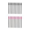 FOYTOKI 50pcs Disposable Silicone Handle Eyelash Brushes with Fine Bristles for Makeup Application for Eyelash Extensions and Eyebrow Grooming Black view 1