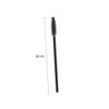 FOYTOKI 50pcs Disposable Silicone Handle Eyelash Brushes with Fine Bristles for Makeup Application for Eyelash Extensions and Eyebrow Grooming Black view 2
