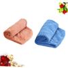 BELLIFFY 2pcs Absorbent Hair Drying Towel Quick Dry Microfiber Wrap for Women Lightweight Bath Hair Cap Brown Blue for Travel and Home Use view 2