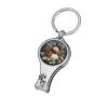 Christmas Snowman Wearing A Scarf and Hat Nail Clippers Toenail Clipper Cutters Holly Berries White Flowers Professional Nail Trimmer Nail Cuticle Cutter for Women Men view 1