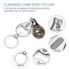 Christmas Snowman Wearing A Scarf and Hat Nail Clippers Toenail Clipper Cutters Holly Berries White Flowers Professional Nail Trimmer Nail Cuticle Cutter for Women Men view 3
