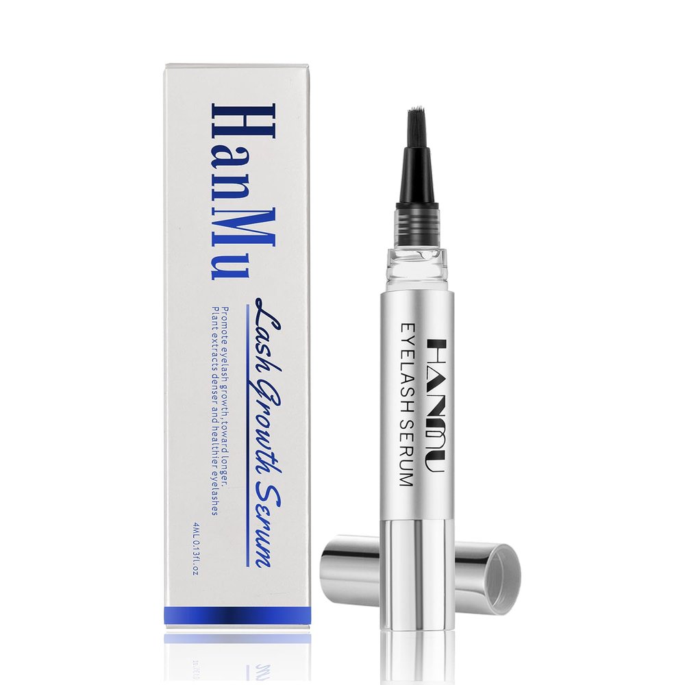 HANMU Eyelash Growth Serum, Non-Irritating Eye Lash Serum,For Rapid Enhancement of Eyelash Growth - Fuller, Faster, Longer, Premium Lash Enhancer-4ml