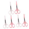 Baluue 6pcs High Scissors Eyebrow Trimmer Hair Cutting Shears Protective Cover for Travel view 1