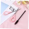 Baluue 6pcs High Scissors Eyebrow Trimmer Hair Cutting Shears Protective Cover for Travel view 2