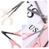 Baluue 6pcs High Scissors Eyebrow Trimmer Hair Cutting Shears Protective Cover for Travel view 3