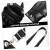 VINTORKY Leather Scissor Pouch Hair Stylist Tool Belt Bag Lightweight Compact Portable view 3