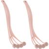 Baluue 2pcs Power Scrubber Bath Brush Silicone Back Scrubber for Shower Body Cleaning Long Handle view 1