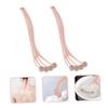 Baluue 2pcs Power Scrubber Bath Brush Silicone Back Scrubber for Shower Body Cleaning Long Handle view 3