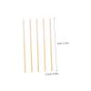 Beatifufu 150pcs Organic Cotton Swabs for Makeup Eyelashes Skincare Accessories Long Cotton Sticks view 2